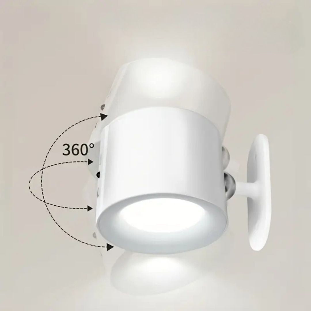 Arandela de Parede Cabeça Dupla com Controle Remoto Clarear Decor