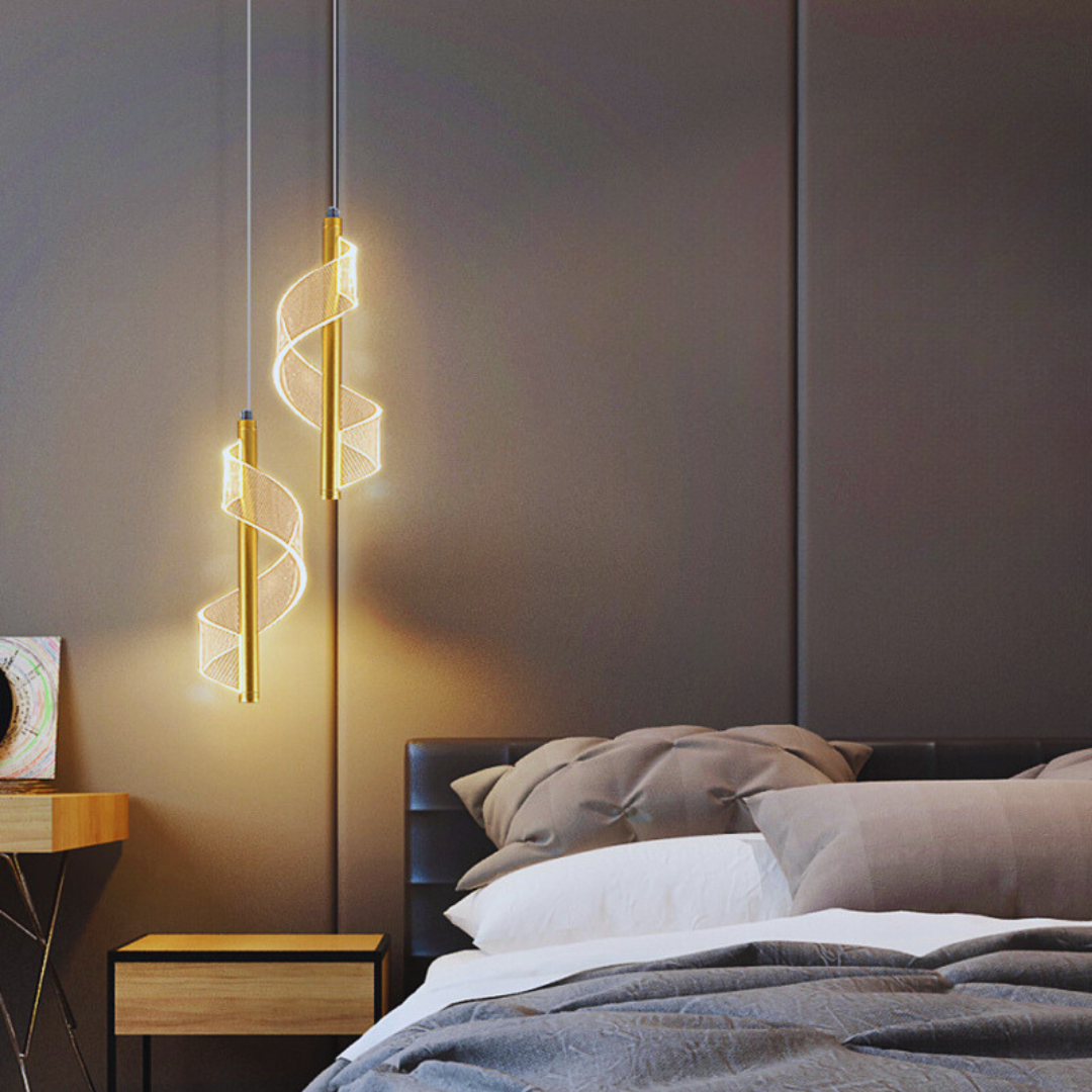 Luminária Pendente LED Nordic Espiral Lume Prime
