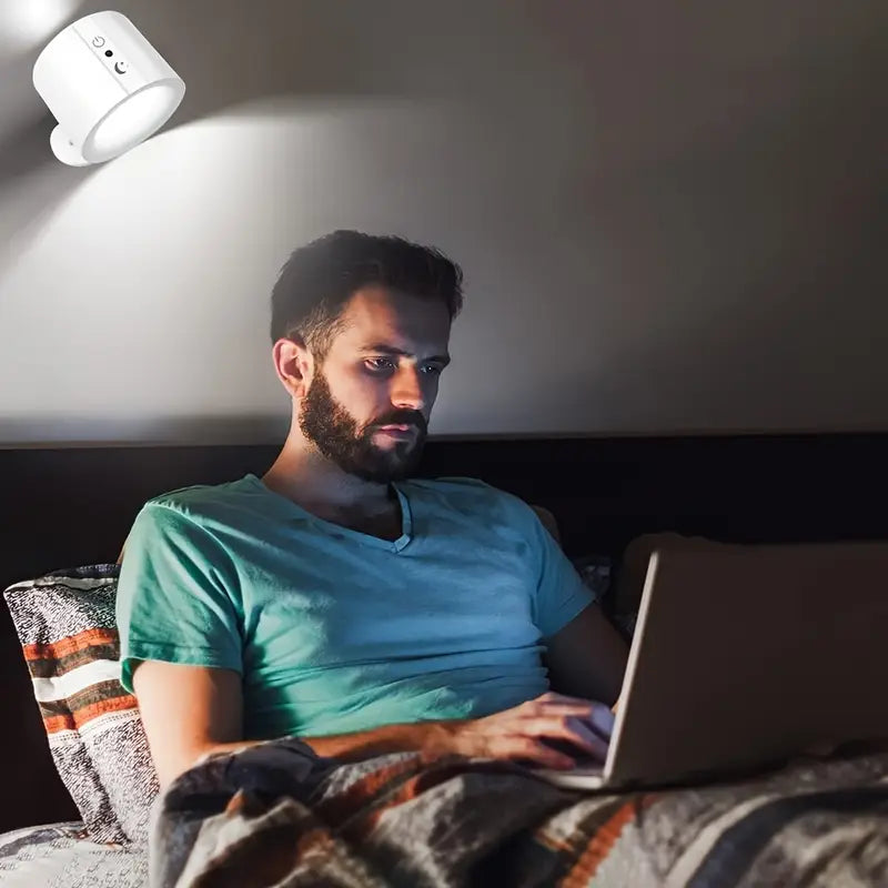 Arandela de Parede Cabeça Dupla com Controle Remoto Clarear Decor