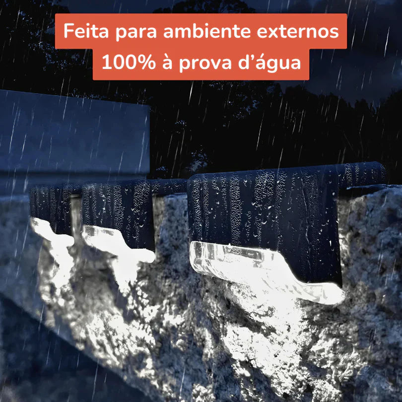 Kit SolarBright™ – 8 Luminárias Solares para Áreas Externas