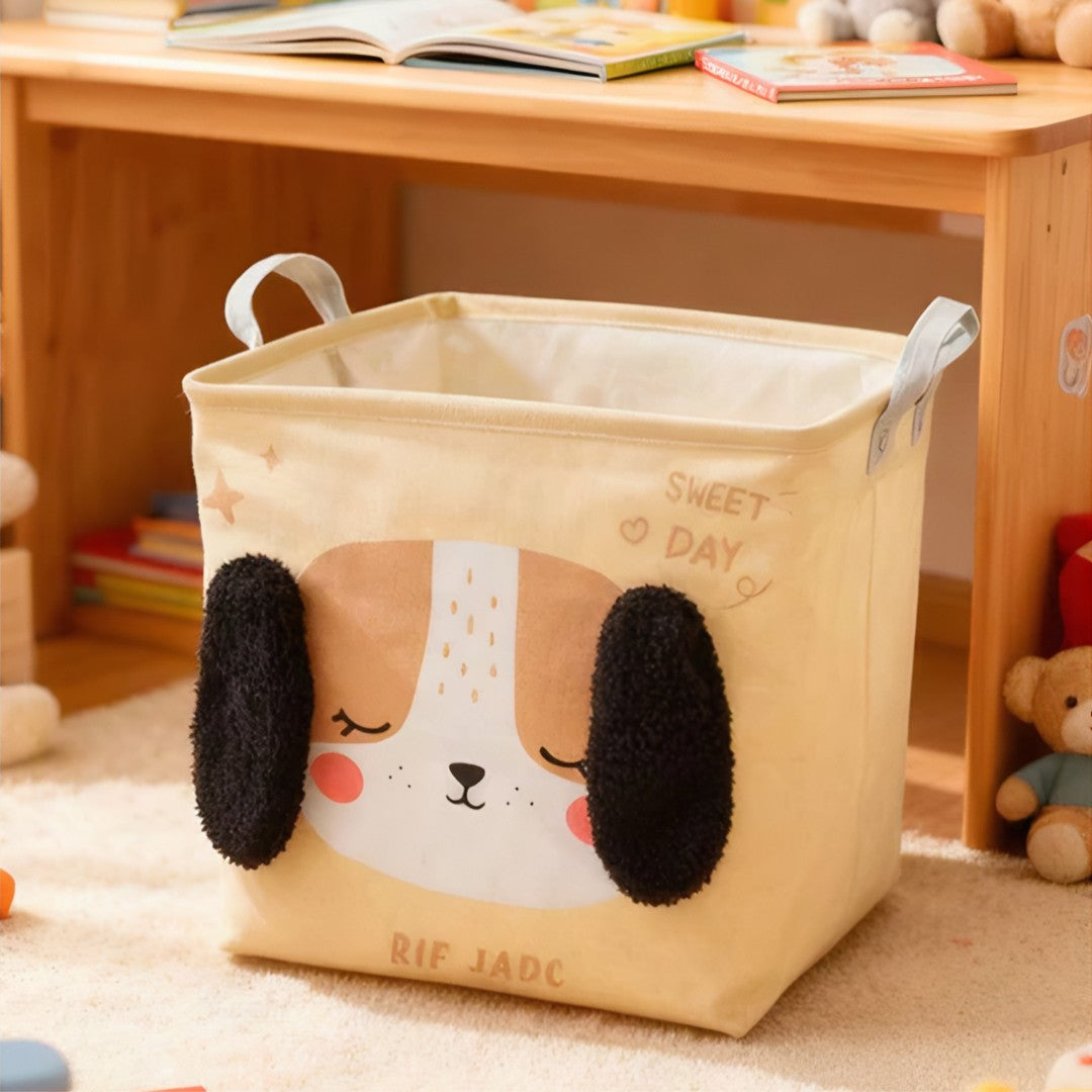 AnimalFold™ – Cesto Dobrável Quadrado Organizador Multiuso