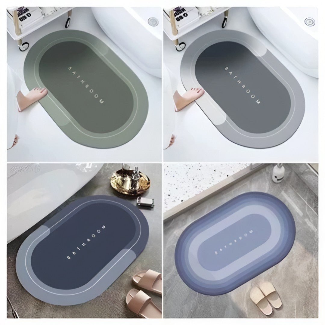 🛁 Kit 2 DryMat Pro™ – Tapete Antiderrapante Super Absorvente de Secagem Rápida