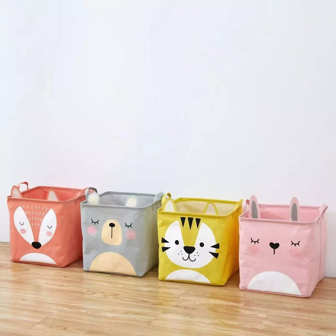 AnimalFold™ – Cesto Dobrável Quadrado Organizador Multiuso