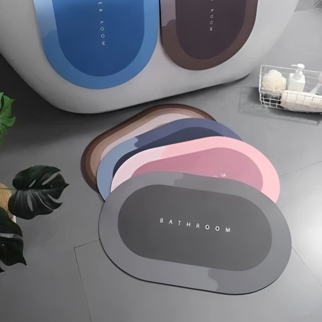 🛁 Kit 2 DryMat Pro™ – Tapete Antiderrapante Super Absorvente de Secagem Rápida