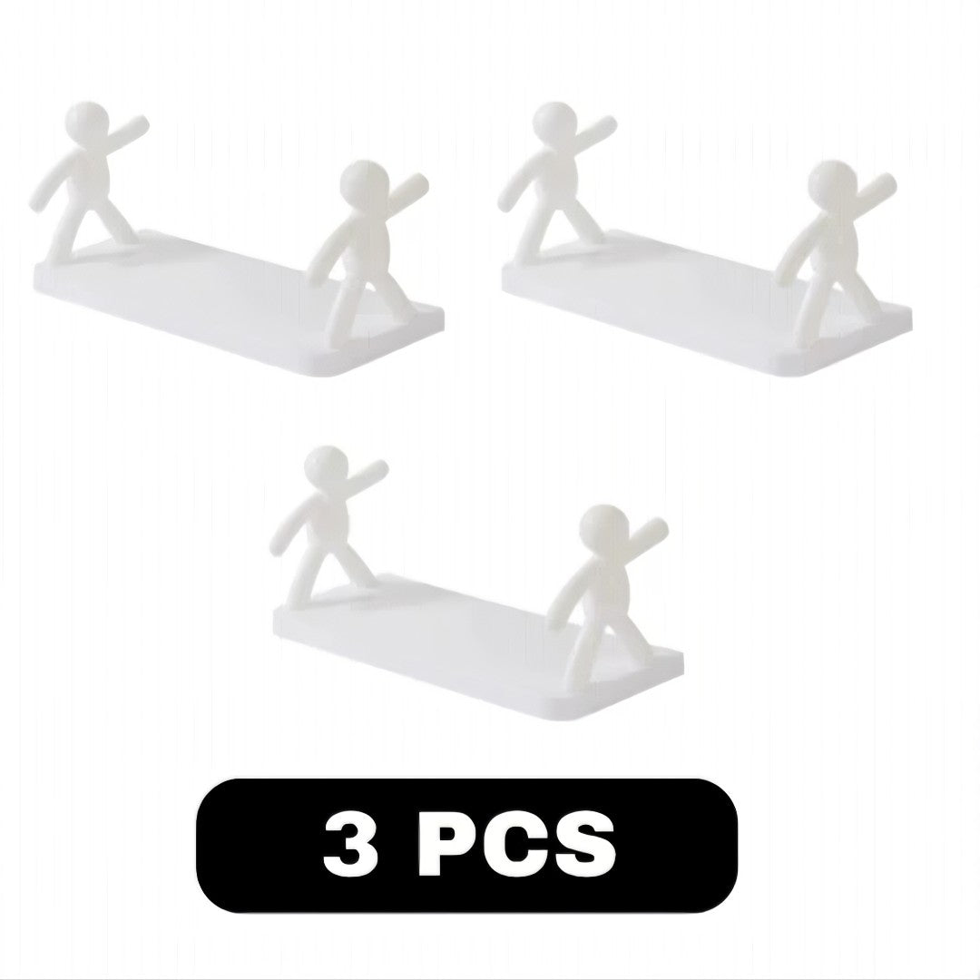 StickShelf Duo™ – Kit com 2 Suportes Organizadores com Adesivo (Sem Furo)