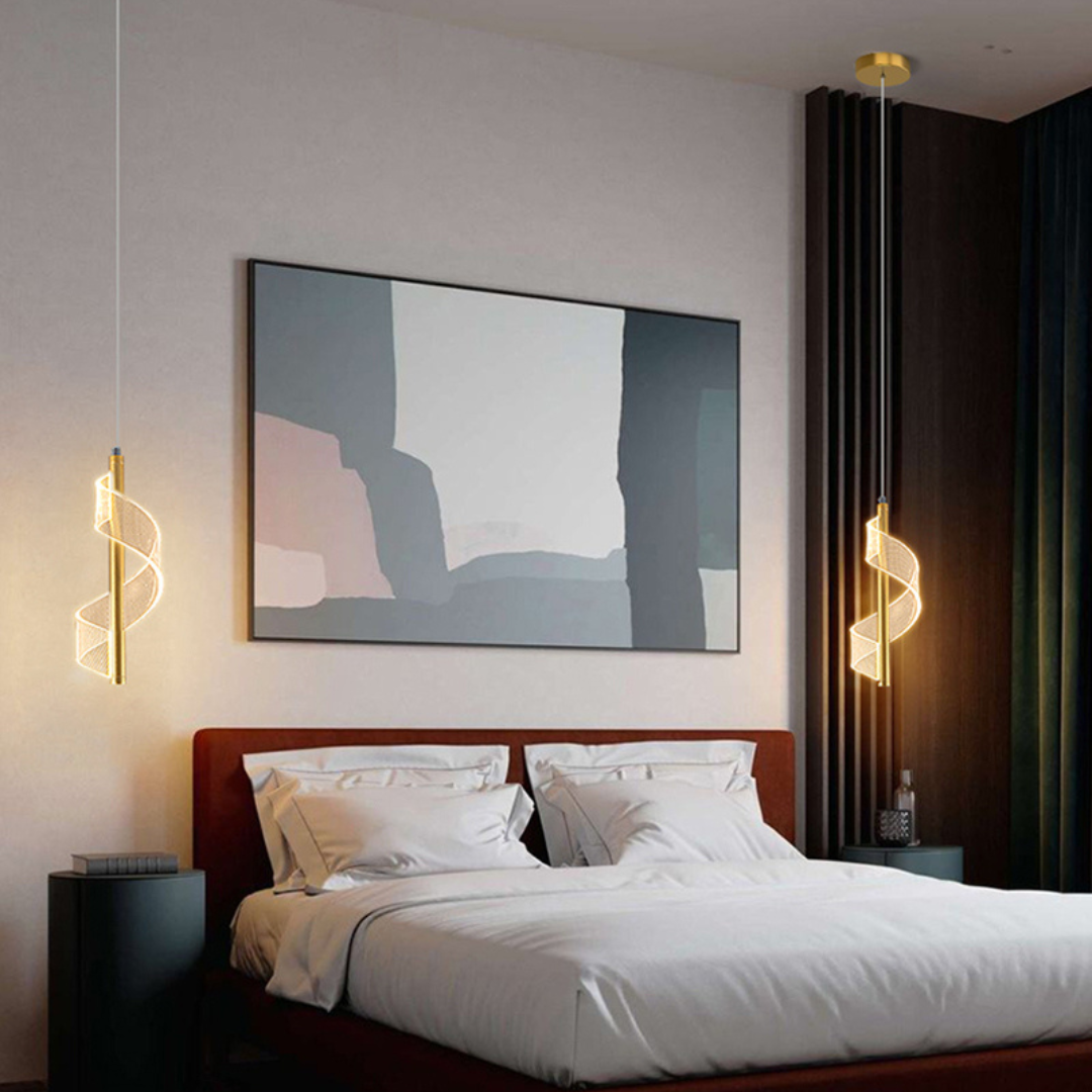 Luminária Pendente LED Nordic Espiral Lume Prime