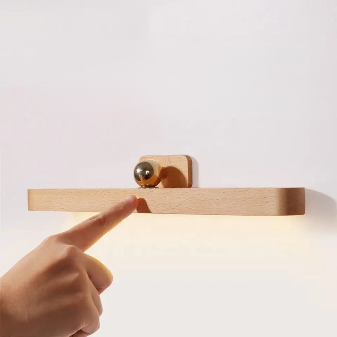 Luminária Led Recarregável Wooden Clarear Decor