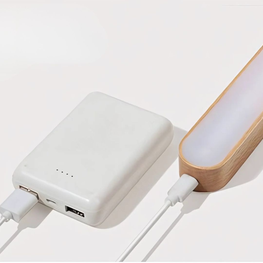 Luminária Led Recarregável Wooden Clarear Decor