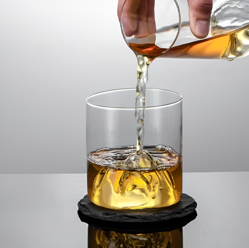 Copo de Vidro Borossilicato Montanha para Whisky - 300ml