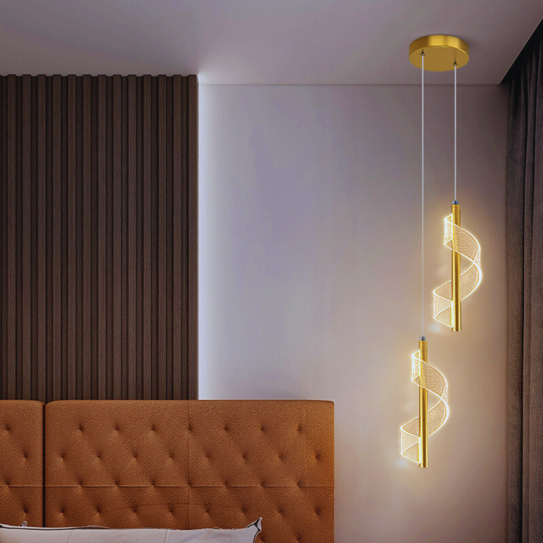 Luminária Pendente LED Nordic Espiral Lume Prime
