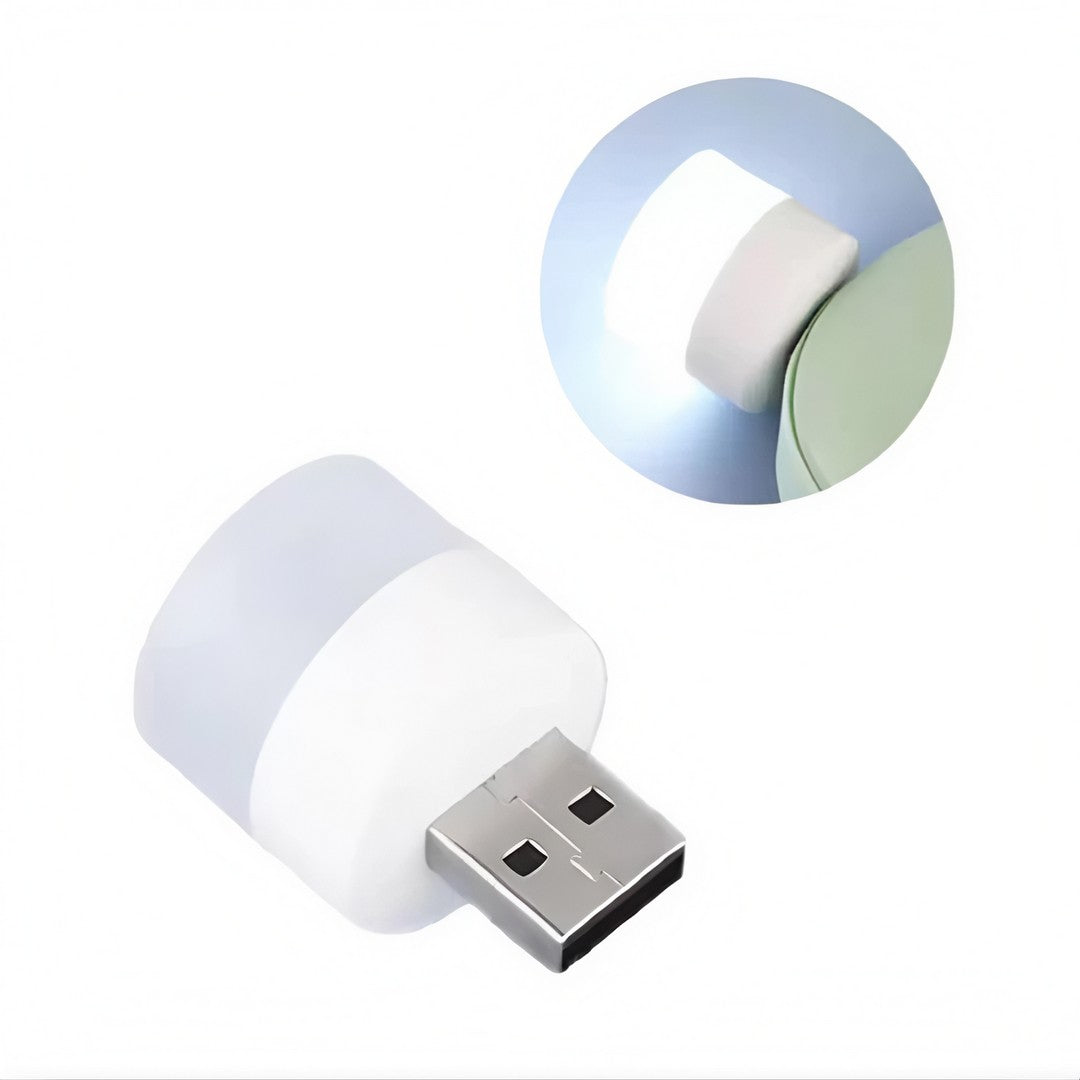 Kit com 10 mini luminárias luz lâmpada led abajur usb