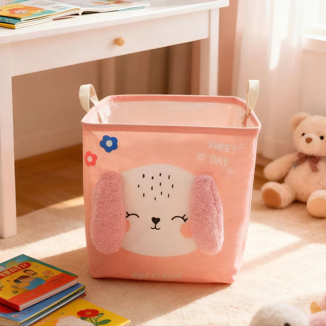 AnimalFold™ – Cesto Dobrável Quadrado Organizador Multiuso