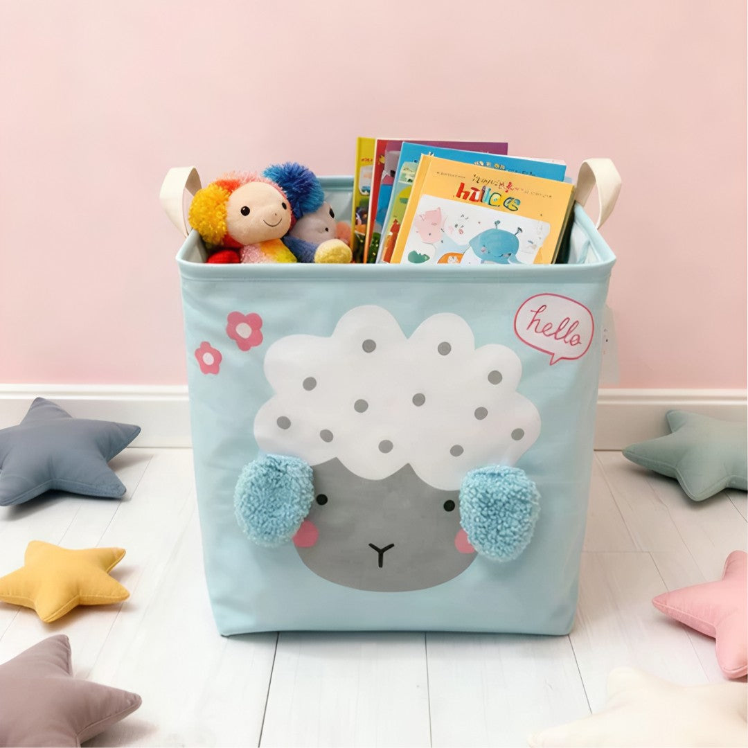 AnimalFold™ – Cesto Dobrável Quadrado Organizador Multiuso