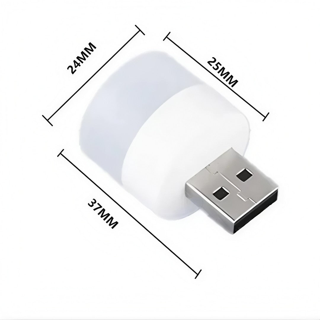 Kit com 10 mini luminárias luz lâmpada led abajur usb