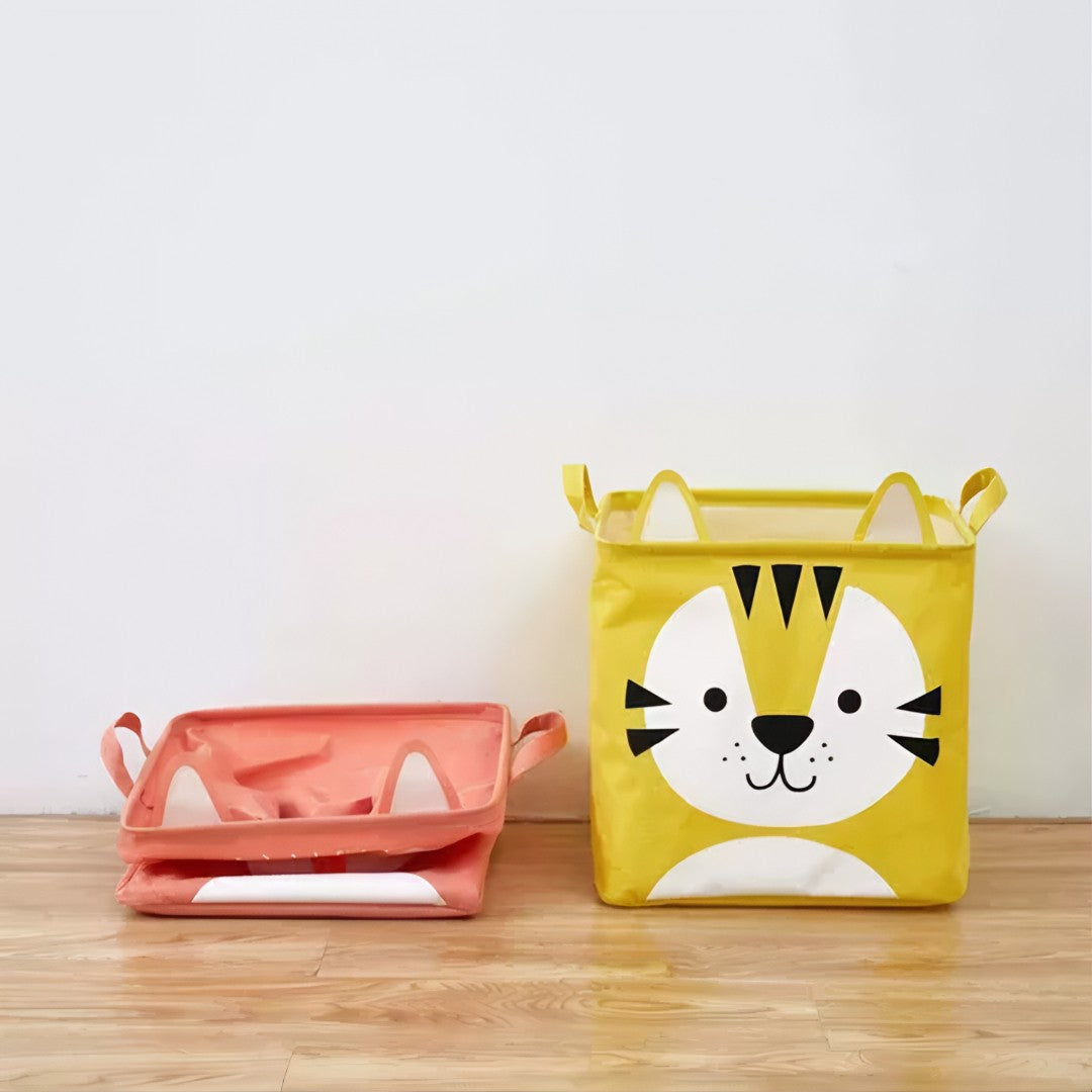 AnimalFold™ – Cesto Dobrável Quadrado Organizador Multiuso