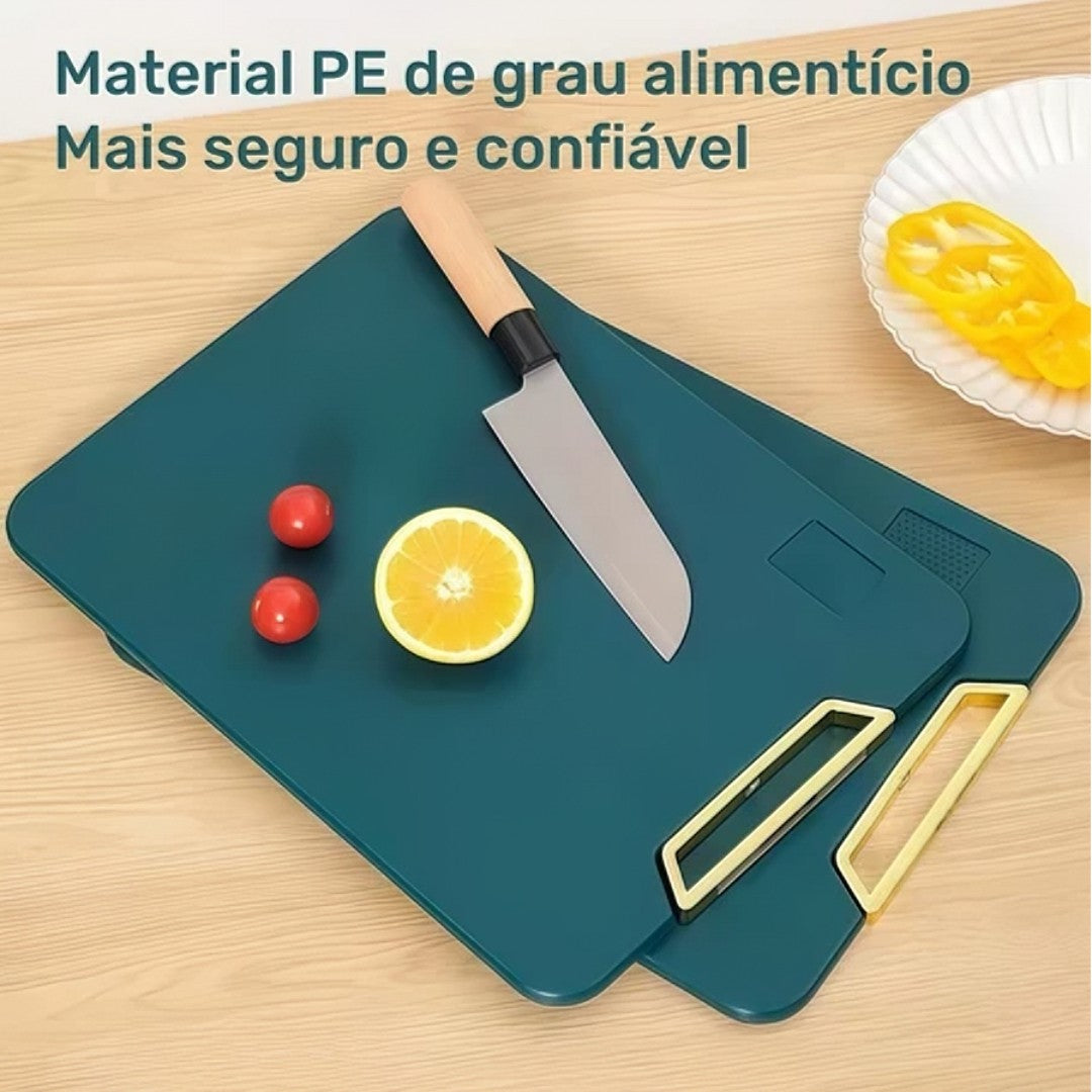 KIT 2 DuoBoard™ – Tábua para Corte de Alimentos [30% OFF HOJE] 🥩🔪