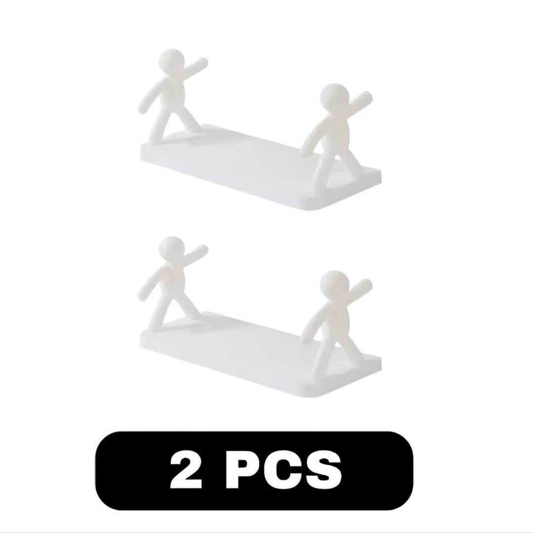 StickShelf Duo™ – Kit com 2 Suportes Organizadores com Adesivo (Sem Furo)