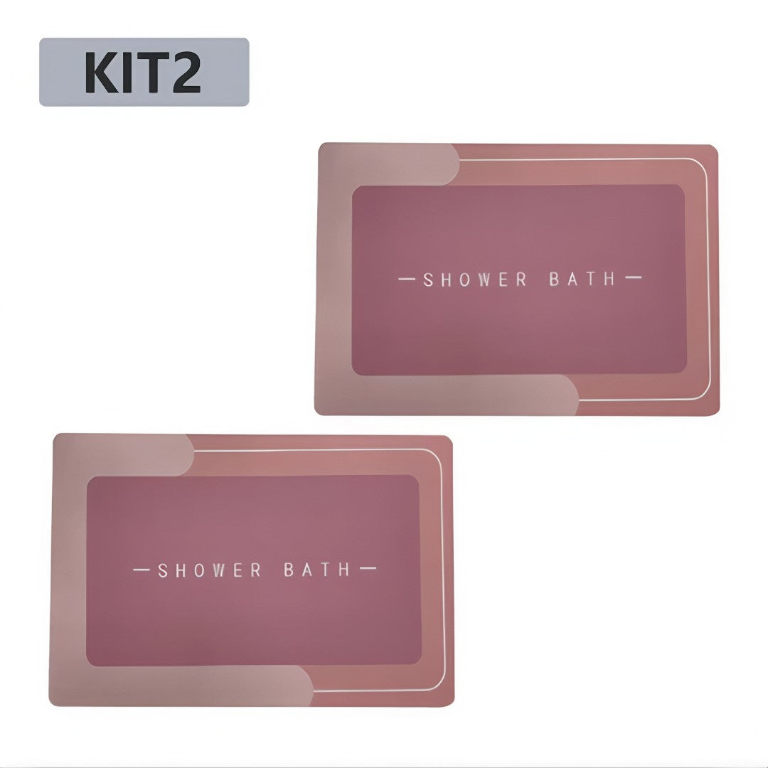 🛁 Kit 2 DryMat Pro™ – Tapete Antiderrapante Super Absorvente de Secagem Rápida