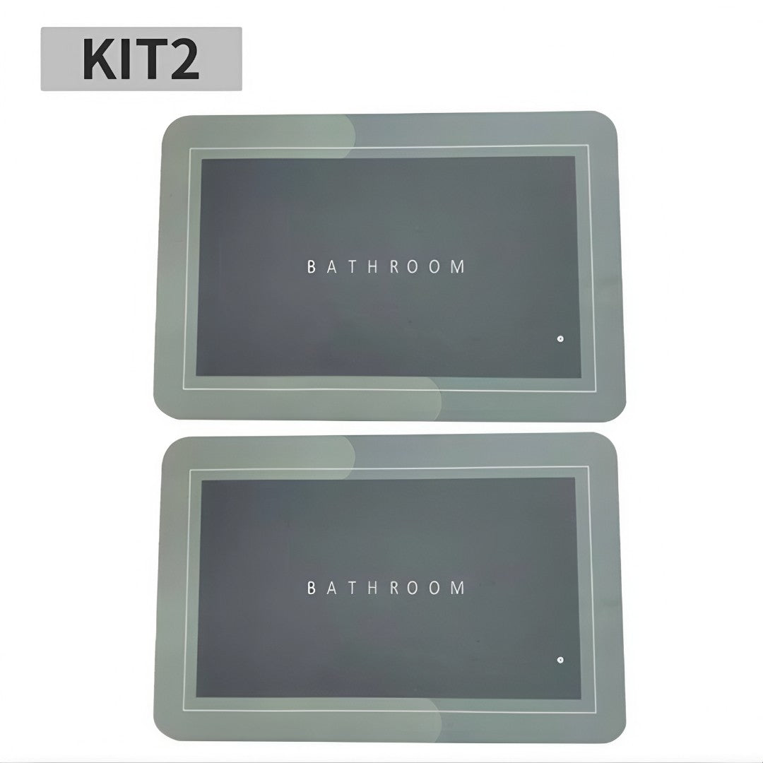 🛁 Kit 2 DryMat Pro™ – Tapete Antiderrapante Super Absorvente de Secagem Rápida